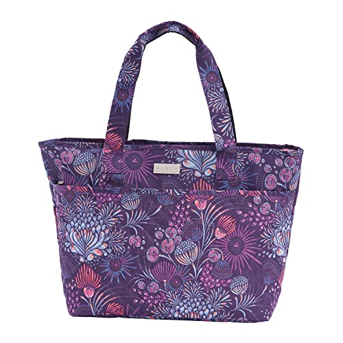 Image of Travelers Club Unisex Bella Caronia Deluxe 20 inch, 3 Piece, or 7 Piece Luggage & Travel Accessories Set Jardin