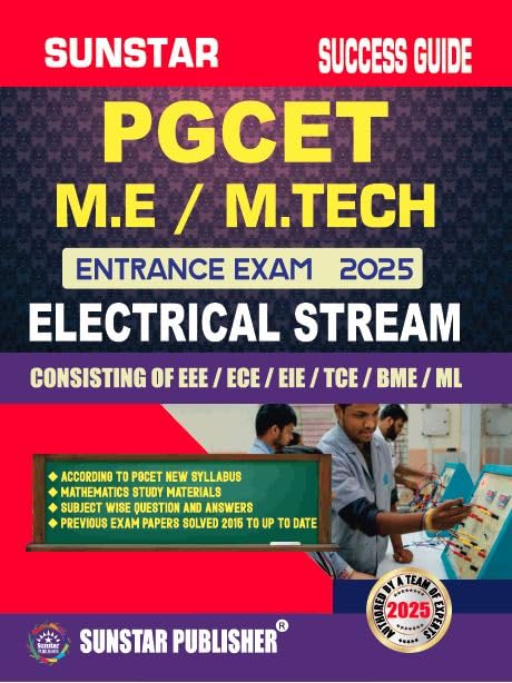 PGCET Exam 2025 M.E/M Tech Electrical Stream Paperback – 1 January 2024