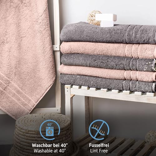 Komfortec 2er Saunatuch Set 70x200 cm aus 100% Baumwolle, XXL-Saunatücher, Sauna Handtuch, Weich, Groß, Frottee, Schnelltrocknend… – Ansicht 3