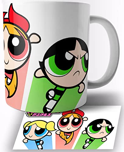Las Supernenas The Powerpuff Girls Taza de Ceramica Blanca 325ml Mug Cover