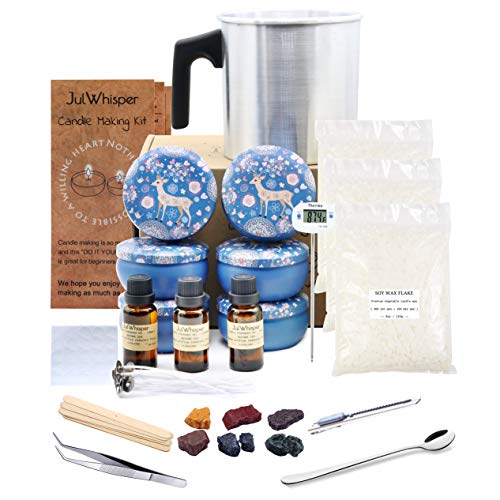 Complete Candle Making Kit Supplies to Create 6 Large Scented Candles - Candle