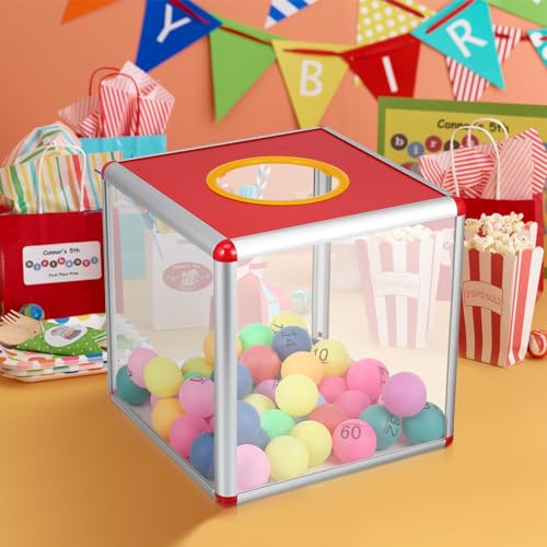 Operitacx Transparent Acrylic Lottery Box 9.84 Inch Square Raffle Ticket Draw Box for Charity Fundraising Voting and Donation Collection - Image 4