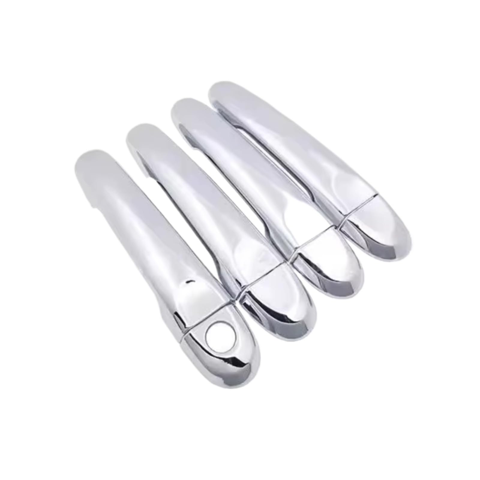 Rcuihgfb Silver Door Handle Shell Compatible With Nissan For March For Micra K13 2010-2015 Car Door Handle Cover Outer Trim Protector Set(Silver)