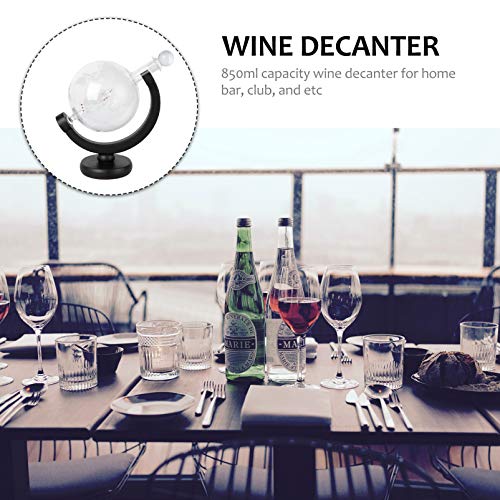 Yardwe Globo de Vidro Garrafa De Vinho de 850Ml de Garrafa Respiro Vinho Tinto Aerating Decanter par