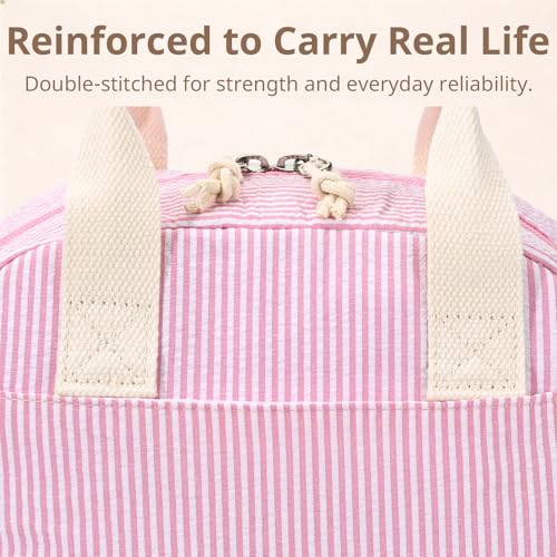 Image of LOVELYWIND Lunch Box for Women Cute Lunch Bags for Women Lunch Tote Bags Reusable Insulated Lunch Box Large Capacity Reusable Insulated Cooler for Work or Travel Gifts or Beach