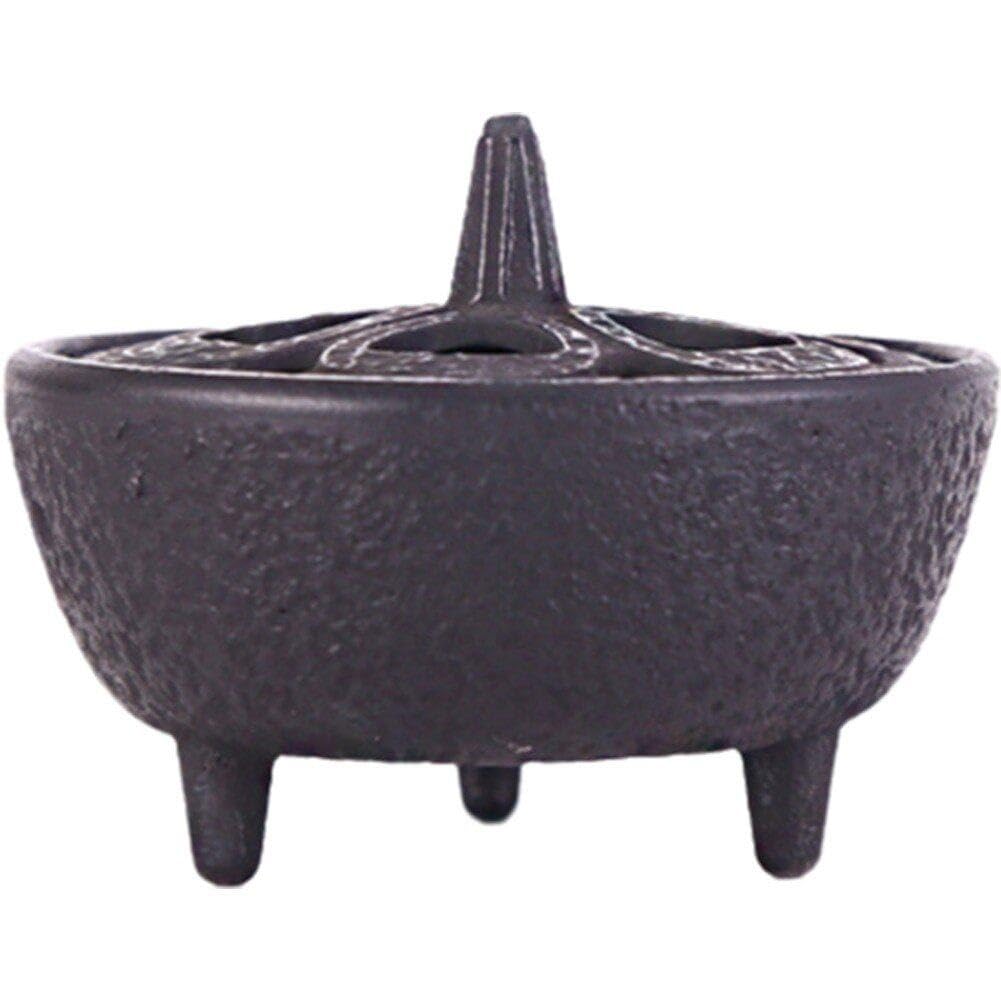 Luxylei Cast Iron Incense Burner, Cast Iron Shaped Incense Aromatherapy Burner Wax Melts Log Burner for Home Bathroom Bedroom Decor