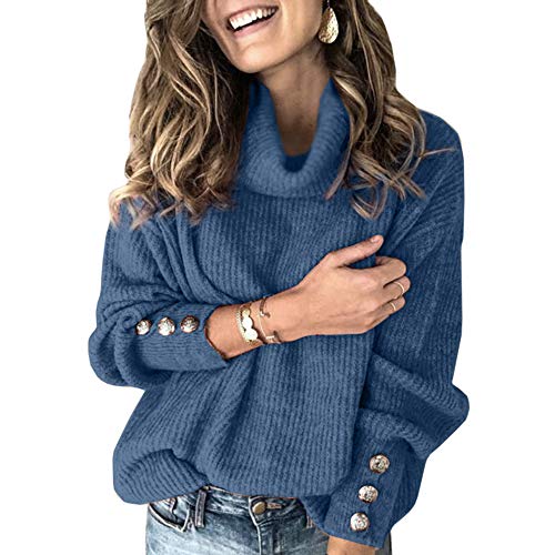 Image of Sovelen Womens Oversized Sweater Cowl Neck Fall Winter Slouchy Knit Sweater