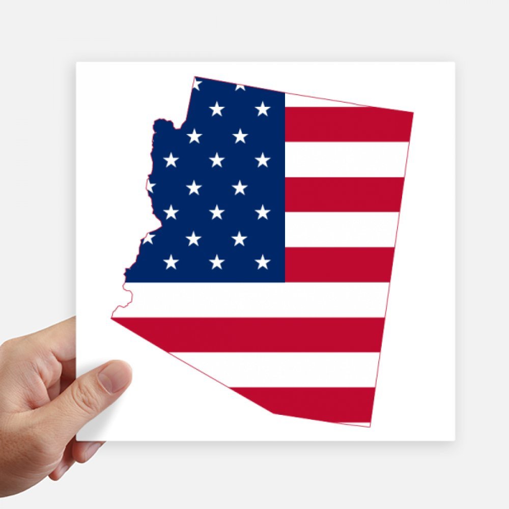Sticker Arizona drapeau carré pour personnaliser votre valise de voyage