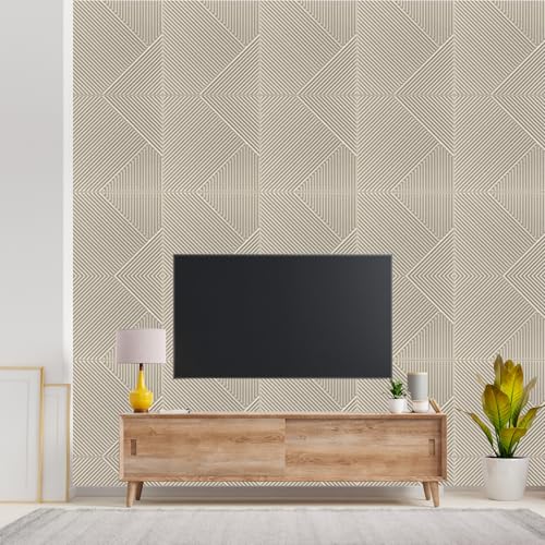 Image of Kayra Decor 3D Self Adhesive Wall Panel White Tail TP 106 Design Pack of 18 Covers 48.51 Sq. Ft.