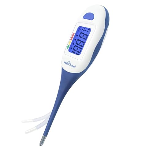 Miniatura 7 de EasyHome Termómetro oral digital médico para fiebre del bebé, medición de temperatura corporal de axilas rectal o axilar con pantalla LCD