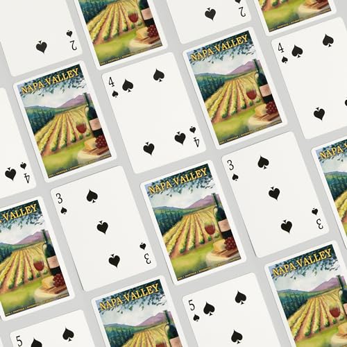 Baraja Póker Napa Valley 52 Cartas Cartón miniatura 4