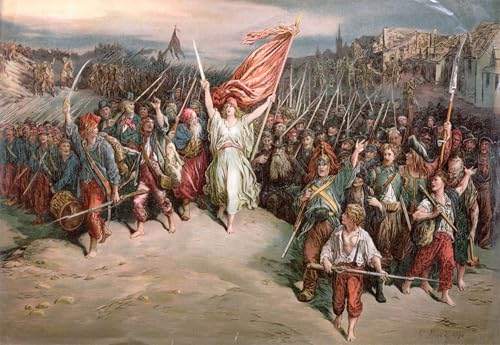 Impression sur toile la Marseillaise Gustave Doré affiche peinture moderne 60x90