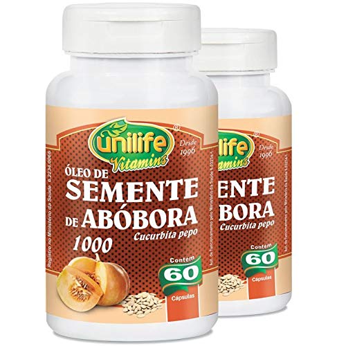 Kit 2 Óleo de Semente de Abóbora 60 cápsulas Unilife