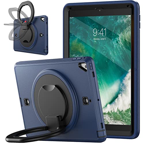 Case for iPad 10.2 9th/8th/7th gen 2021/2020/2019 with 360 degrees rotatable kickstand