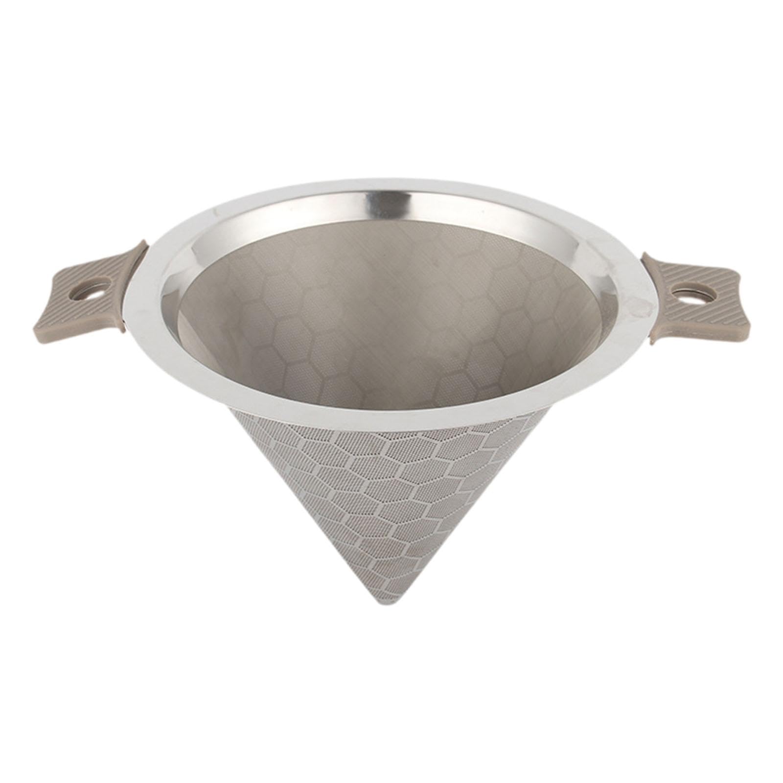 Feinmaschiger Pour Over Kaffeefilter Aus Edelstahl, Zubehör für Losen Kaffee