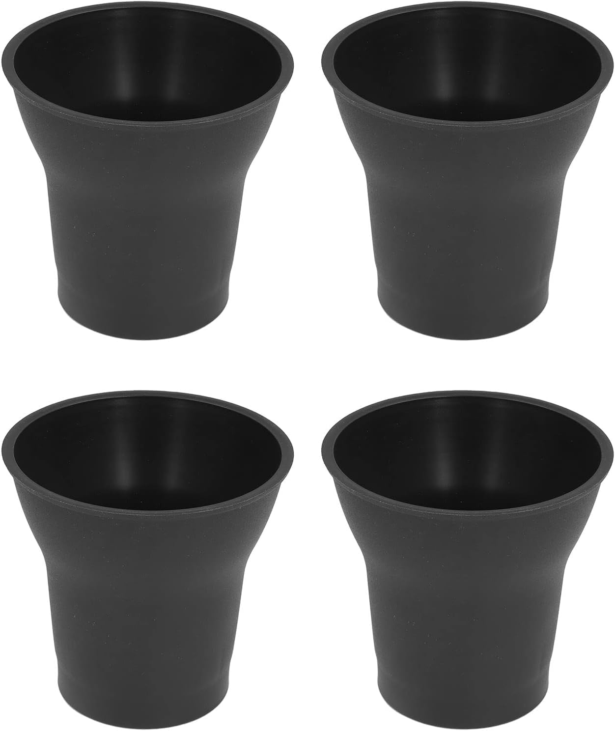 Furniture Risers 6 Inch Set of 4 Heavy Duty Bed and Sofa Elevation Blocks Black Plastic Furniture Lifts for Bed Sofa Table Desk Space Saving