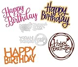 Happy Birthday Cutting Dies Metal Die Cuts Stencils for DIY Scrapbooking Album Decorative Embossing Paper Dies for Card Making
