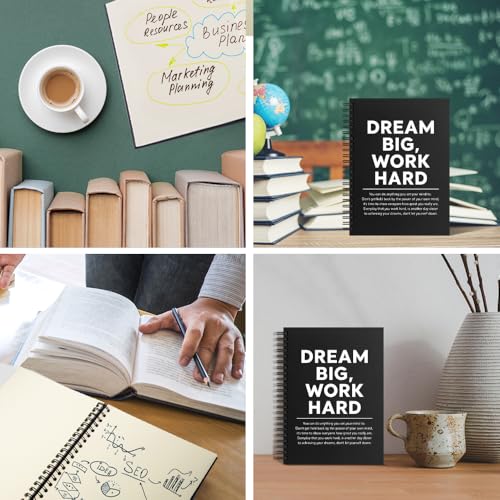 Cahier à spirales vierge Dream Big Work, bloc-notes de brainstorming - 6