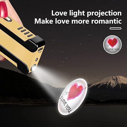 Miniatura 3 de YOZWOO Encendedor de plasma de doble arco recargable, encendedor eléctrico USB, encendedor de proyección fría, resistente al viento, encendedor de