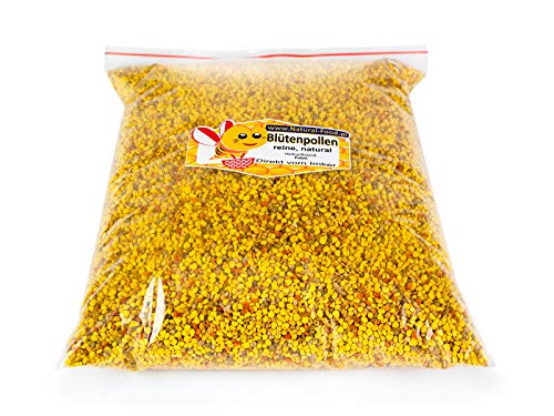 Natural Food Blütenpollen - Bienenpollen 1 kg aus Europa - PREMIUM - Natürlich, roh, ohne Zusatzstoffe - Natürliche Pollen von reinen europäischen Wiesen - Gemacht von Bienen – Bild 3