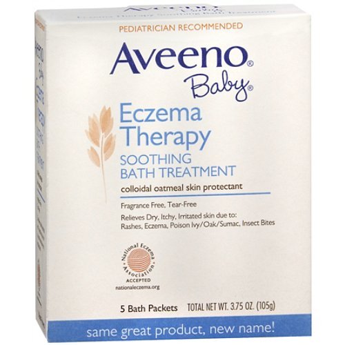 Aveeno Baby Eczema Therapy Soothing Bath Treatment, Single Use Packets 5 ea