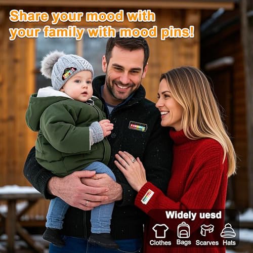 Image of 4PCS Social Battery Pin,My Social Battery Slider Pin,Funny Interactive Brooch Pins Mood Pins,Mood Enamel Pins 7 Days a Week for Backpacks Hat Bags Scarves Clothing