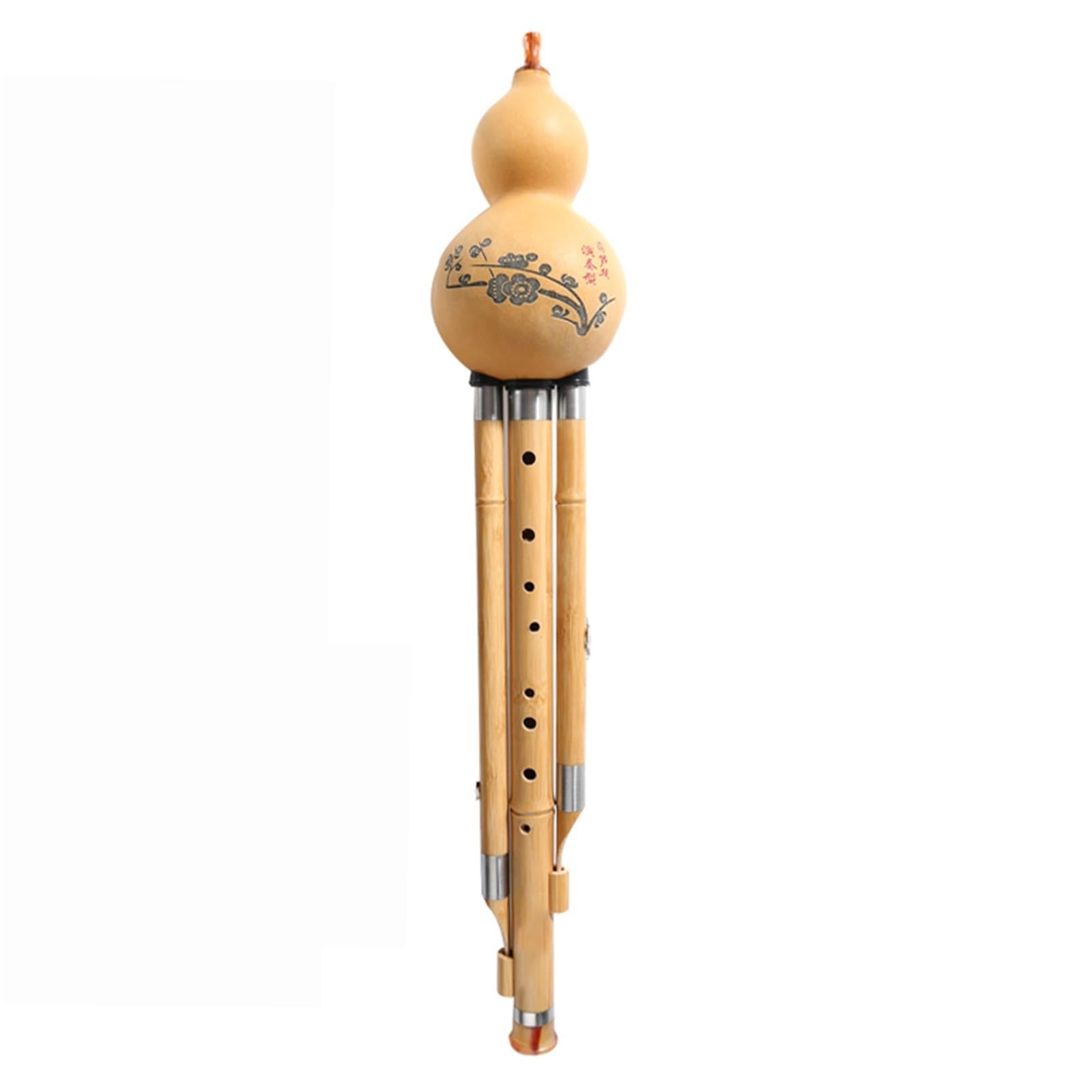 Hulusi Pour Les Débutants Bambou Doré Neuf Trous Sept Trous Adulte Débutant Examen Jouant Hulusi Instrument B Tune C Tune G Tune F Tune(9 holes,G)