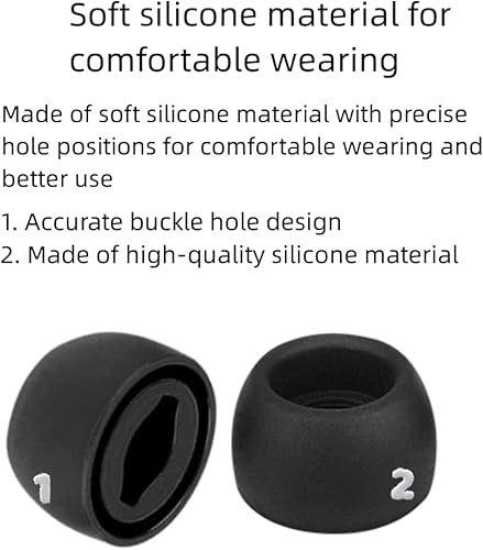 Miniatura 6 de Puntas de repuesto para auriculares compatibles con Samsung Galacxy Buds Pro, puntas de silicona para auriculares de repuesto SML 6 pares