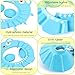 Kitchen-dream Gorro de Ducha Bebé, 2pcs Ajustable Impermeable Champú Caps Shield, Protección...