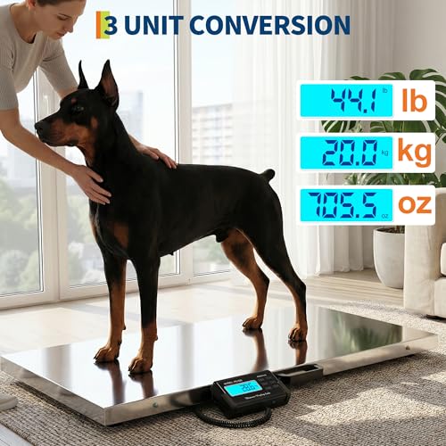 Báscula para Ganado 1100 lb para Perros y Animales miniatura 3