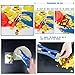 GCFTIFF Balloon Stuffing Tool,Balloon Expander Pliers,Balloon Stuffing Machine, Stainless Steel Blue Extended Balloon Mouth Expander & Come with Filling Confetti Paper Multicolor (Heart-shape)