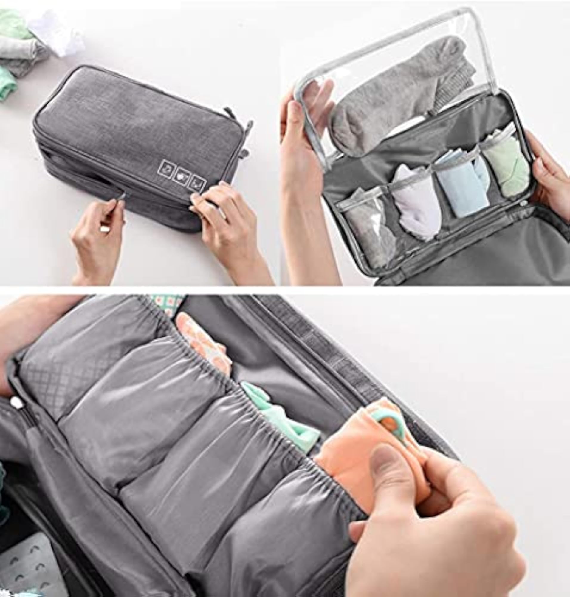 Travel Waterproof Storage Bag for Underwear & Accessories