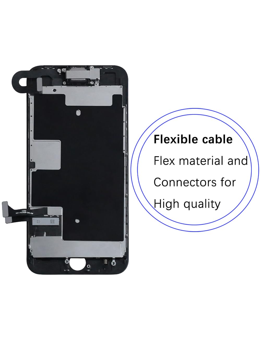 Écran pour iPhone SE 2020/SE 2nd A2275 A2296 A2298 | avec Kit de réparation，Affichage HD，Remplacement d'écran