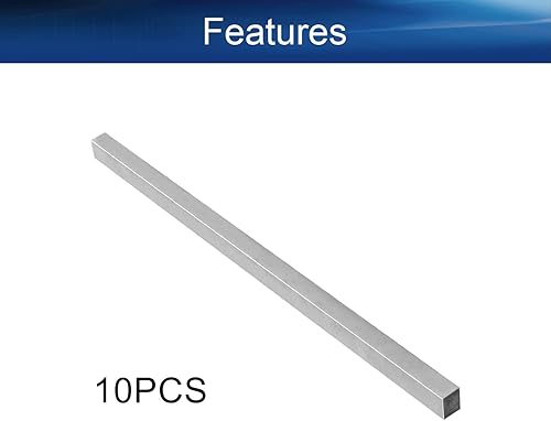 Miniatura 3 de Bettomshin Broca de herramienta de torno HSS de 0.315 in x 0.315 in x 7.874 in, herramienta de torneado cuadrada en blanco, acero de alta velocidad,