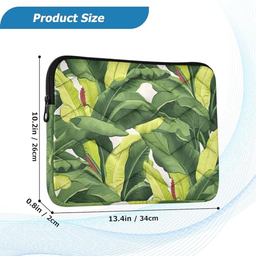Funda para portátil 13-14 pulgadas Tropical Green Leaves miniatura 3