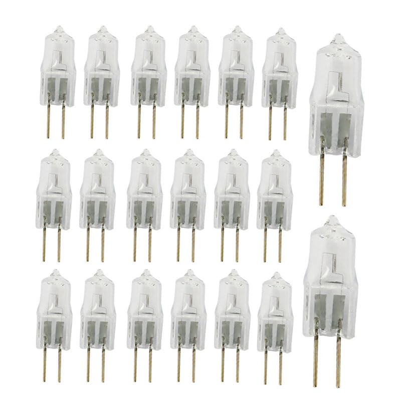 UGEFKMQ G4 Halogen Light Bulbs 12V 10W 20W 35W 50W G4 Capsule Halogen Bulbs T3 Jc Type G4 Bi-Pin Base Lamp Warm White Dimmable,50W,20Pc — image 1