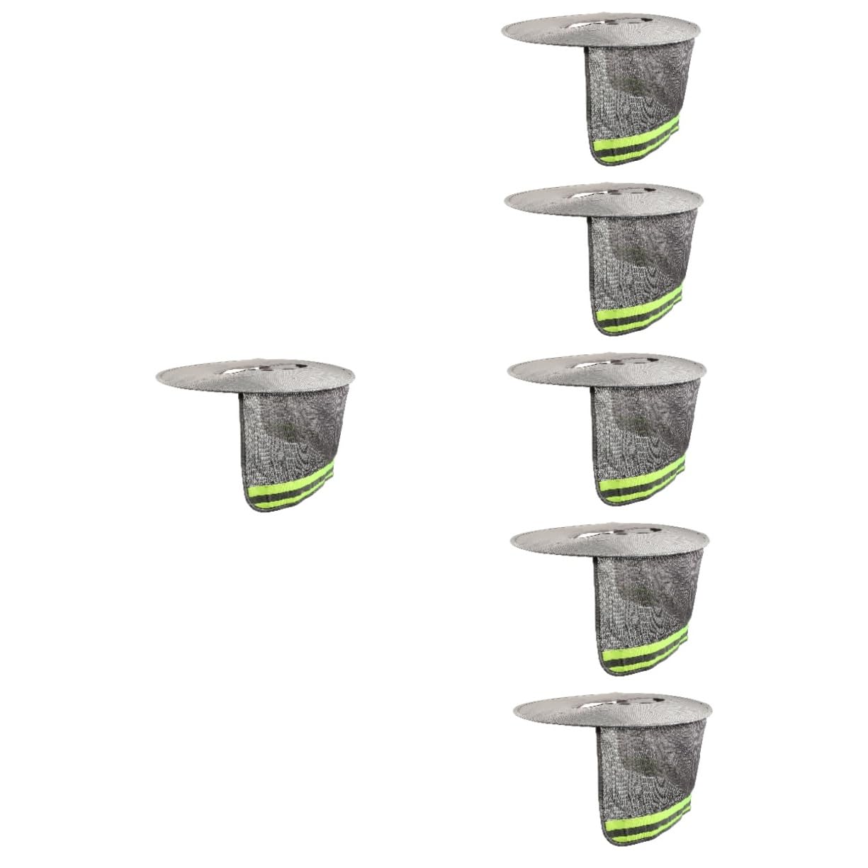 UKCOCO 6 Piezas Protector Solar para Casco con Visera Ancha y Protección de Cuello Transpirable y Reflectante para Trabajos Construcción y Actividades