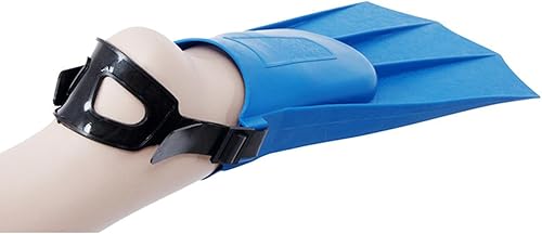 Miniatura 5 de Aletas de entrenamiento de natación de 12.0 x 6.5 in, cómodas aletas flotantes cortas para adultos, hombres y mujeres, fortalecen las piernas