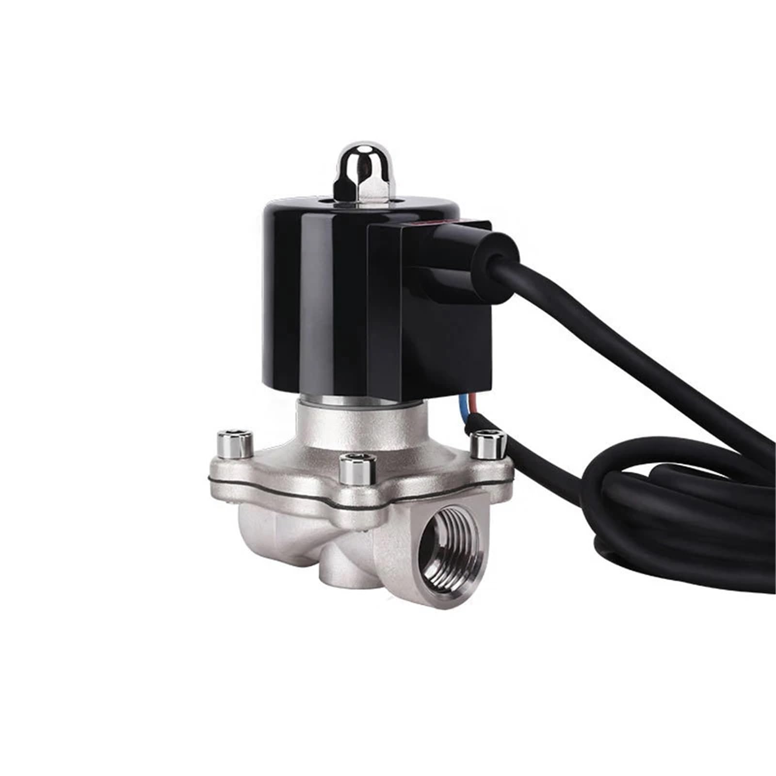 KKCZOFMJ 1" 304 Stainless Steel Fountain Solenoid Valve 110V AC Normally Closed Solenoid Valve For Underwater(BSPT-110VAC-EPDM-SEAL)
