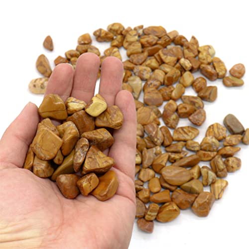 Polished Wooden Pebbles 10 Lb. ½” - 1” Inch Rocks For Plants, Gardens, Landscaping, Succulents, Fish Tank Gravel, Terrarium, Vase Filler, 100% Natural Wood Colored Indoor & Outdoor Decorative Stones #TOP2
