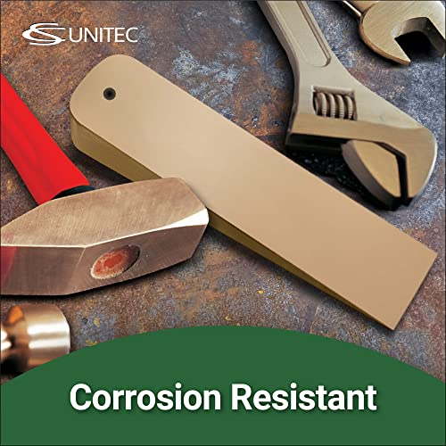 CS Unitec | Non-Sparking Aluminum Bronze Flange Wedge with Lanyard Hole | Metal Pipefitting Welding Tool | 1/2 in x 3/4 in x 4 in (Pack of 1)