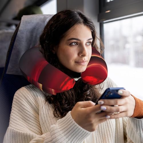 Almohada de viaje espuma viscoelástica negro tamaño estándar miniatura 6