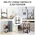 INNO STAGE Firewood Rack Fireplce Firepit Tools Set Double Layer Iron Wood Log Holder for Fire Place Outdoor Indoor Accessories-Brush, Shovel, Tong, Hook