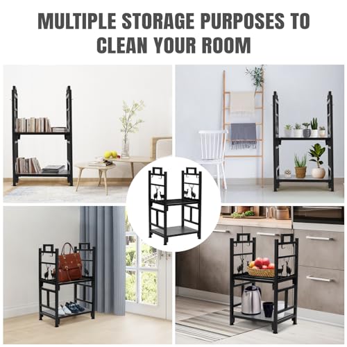 image for INNO STAGE Firewood Rack Fireplce Firepit Tools Set Double Layer Iron 