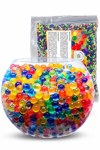 Aptidy - Env. 20 000 pcs de Perles d’Eau Multicolores (100 grammes) - Billes d'eau hydrogel pour Vase, terreau des Plantes | Pour Décoration, Mariage,...