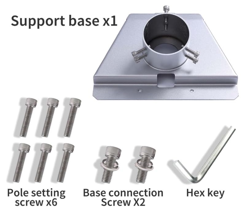 Supporto Starlink Gen 3 Con Angolo Regolabile 160° – Staffa Per Tubo Universale, In Alluminio Anodizzato E Acciaio, Resistente Alle Intemperie