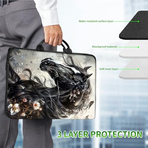 Laptop Shoulder Bag Sleeve Case for Women Men, Computer Handbag Suitable3