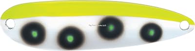 Luhr Jensen 1/4 Krocodile Treble Hook, Fluorescent Chart/Green UV, One Size (1003-014-1601)