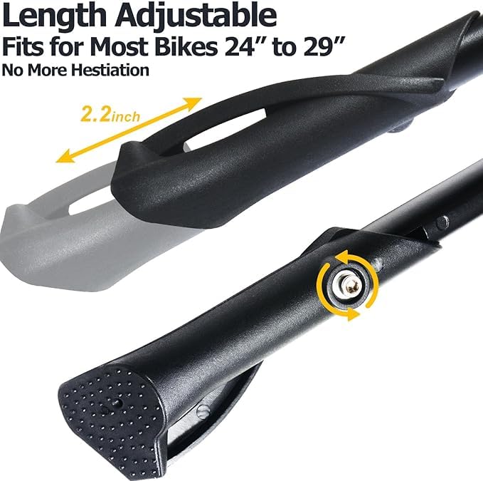 Frogetu Fahrradständer 24-29 Zoll, Höhenverstellbar Fahrrad Seitenständer, Utschfest Mittelständer Bike Stand, Stabil Cube Fahrrad Ständer für Mountainbike, Rennrad, Trekkingrad, Pendlerfahrräder
