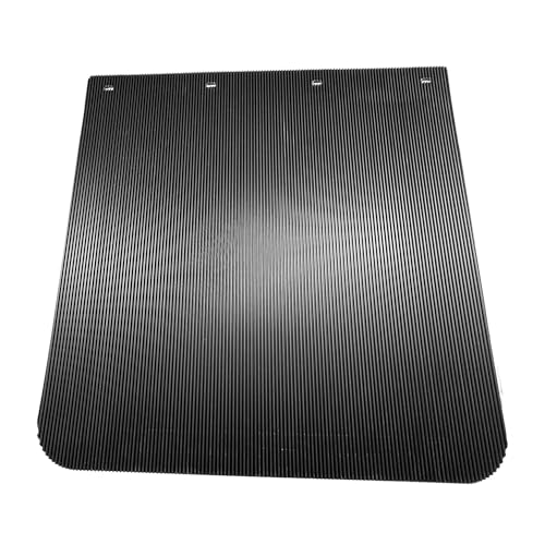 Image of BST BSSP 2PCS Straight Mud Flaps for Semi Trucks Tractor Trailer Heavy Duty Polymer Rubber Mudflaps Splash Guard, 24 x 24 in, Black w /Truck Pattern Design